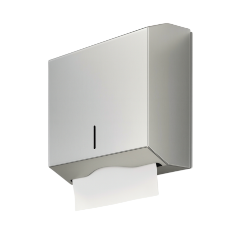 Dispenser Porta Papel Toalha Inox Interfolha C/ Chave